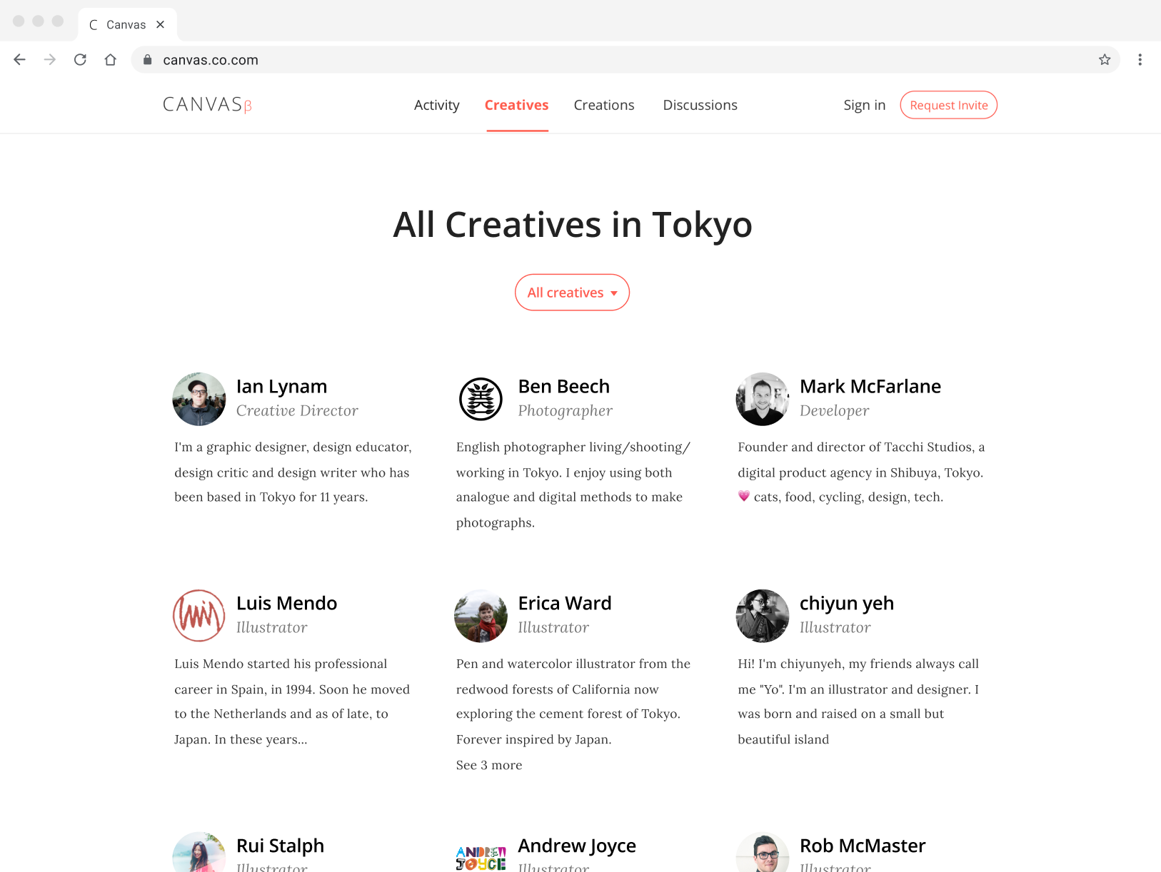 canvas-early-creative-list